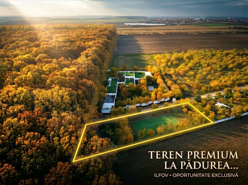 Ilfov, teren premium la Codrii Vlasiei comunitate privata vecini milionari.